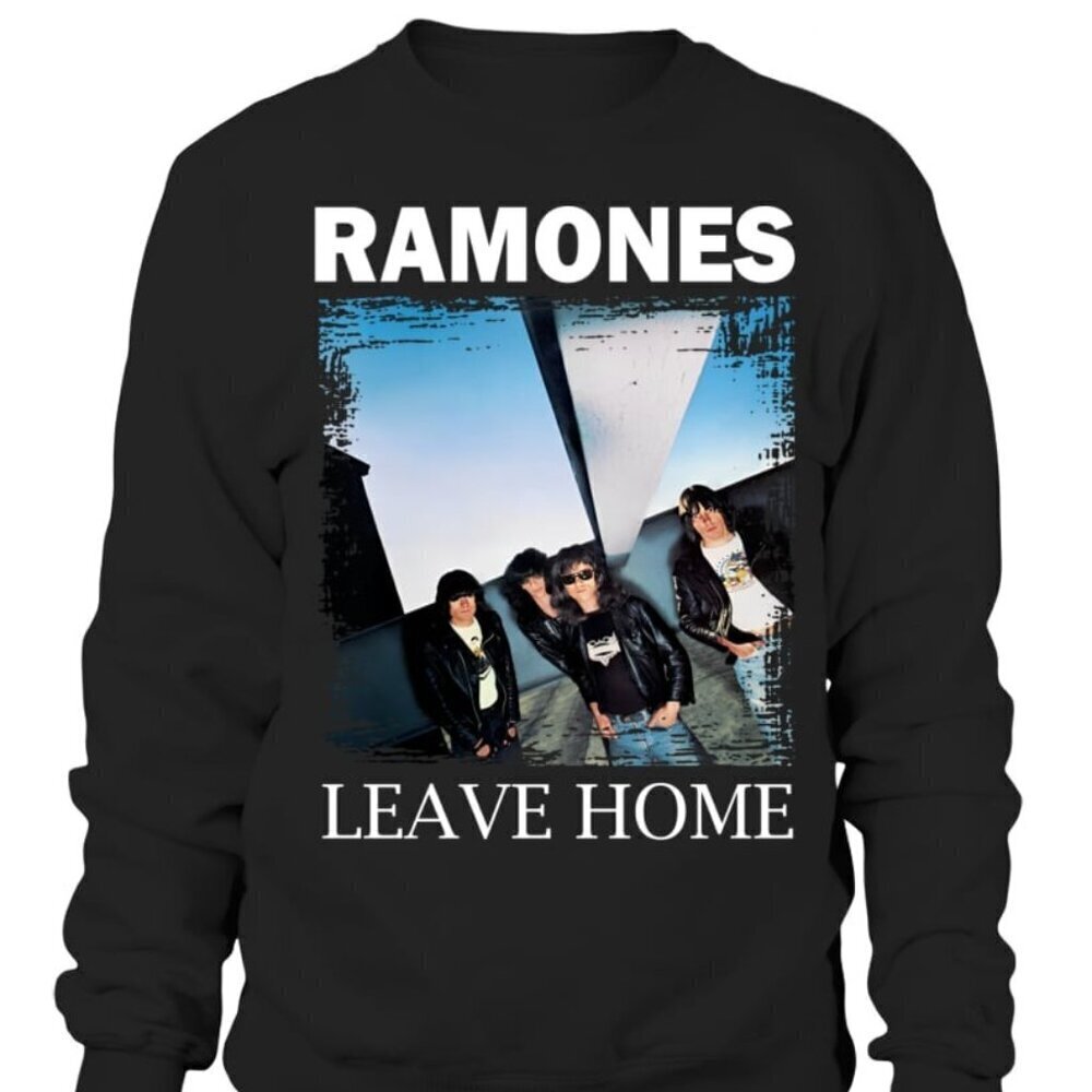 Ramones Leave Home Sweatshirt Classic Punk Rock Band Crewneck Pullover